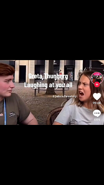 Greta Thunberg is laughing at all you Climate Alarmist Morons who don't know it's an Act! 🌎🐑