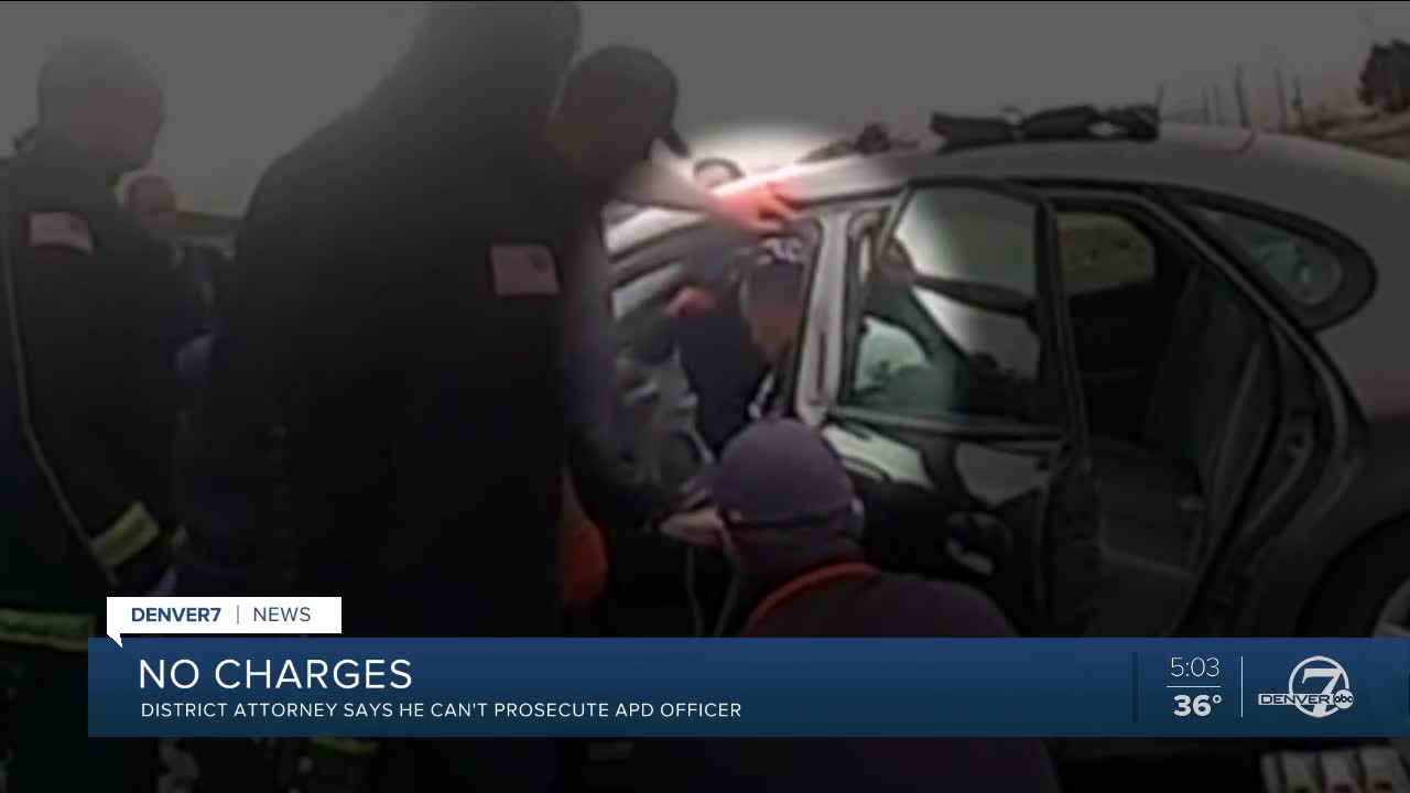 DA says he can't prosecute Aurora officer found passed out drunk over lack of admissible evidence