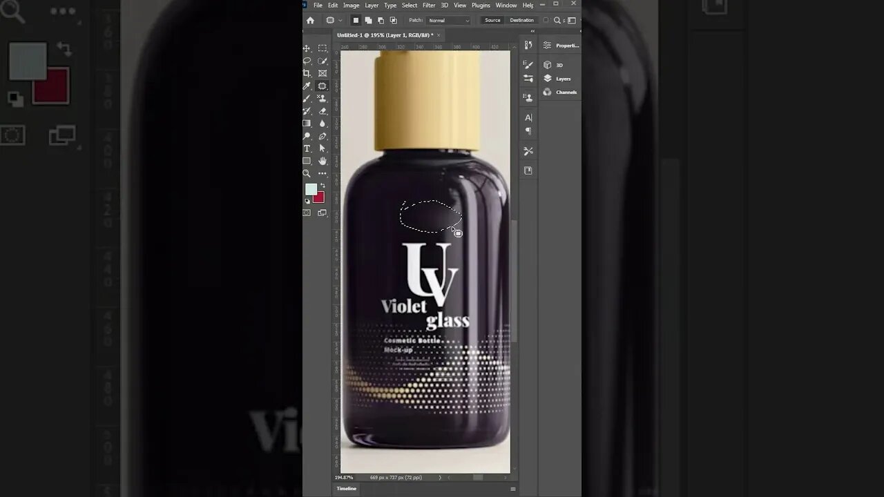 Bottle Text Remove New Tips Photoshop |#trendingshortfffff #shorts #photoshopshort #ytshorts