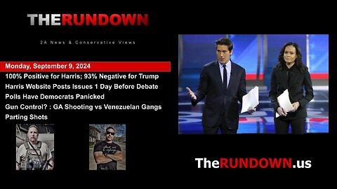 #783 - ABC Debate Hosts Bias: Harris - 100% Positive, Trump - 93% Negative