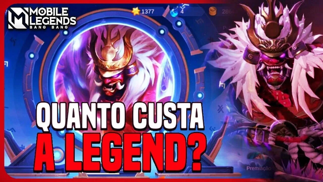 QUANTO GASTEI NA SKIN LEGEND DO FRANCO | MLBB