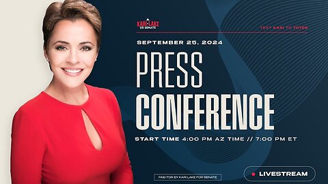 Press Conference - Kari Lake Responds to Kamala's Border Photo-Op 9-28-24