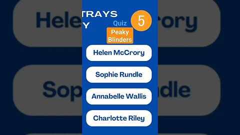 Quiz 4 : Peaky Blinders