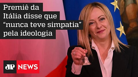 Giorgia Meloni nega relação com fascismo italiano