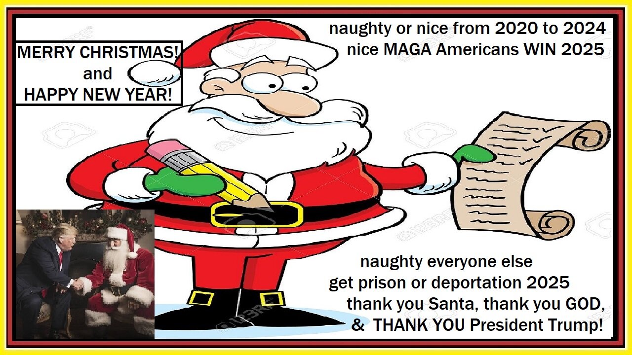 Santa, GOD & President Trump 2025