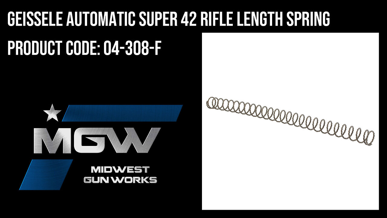 Geissele Automatic Super 42 Rifle Length Spring - 04-308-F