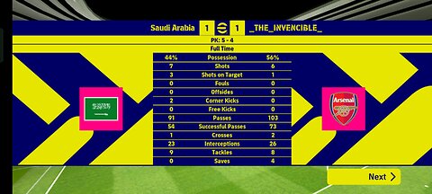 eFootbal penalty shootout