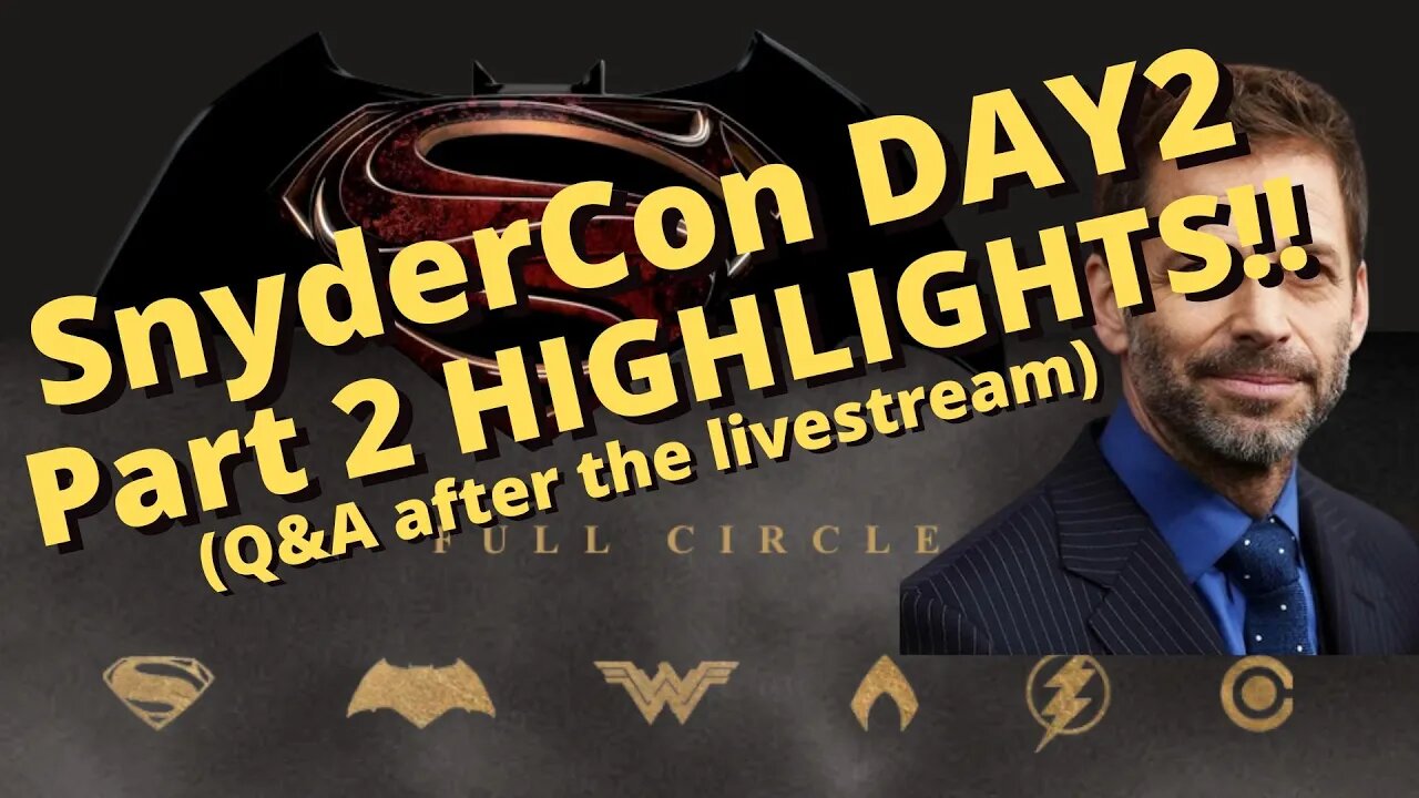 SynderCon Day 2 Part 2 - Q&A highlights