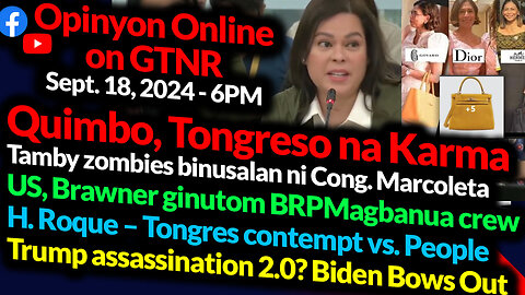 SARA vs Quimbo, Tongreso NAKARMA | Marcoleta VS Political Attack | GTNR with Ka Mentong and Ka Ado