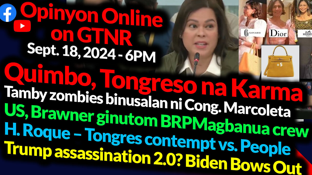 SARA vs Quimbo, Tongreso NAKARMA | Marcoleta VS Political Attack | GTNR with Ka Mentong and Ka Ado