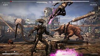 Mortal Kombat X: Alien (Konjurer) vs Mileena (Ethereal) - No Commentary