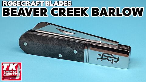 RoseCraft Blades Beaver Creek Barlow Gray Bone Pocket Knife RCT006-GY