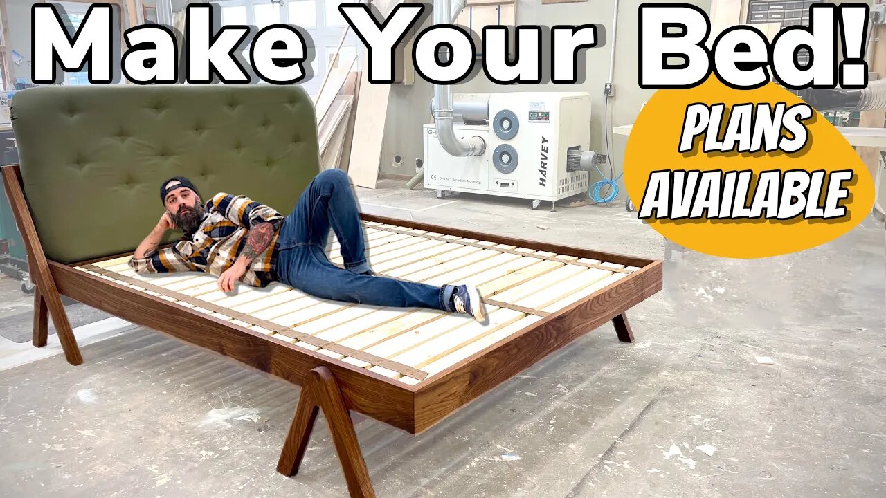 Ultimate DIY Bed Build || Easy Wooden Bed Plans