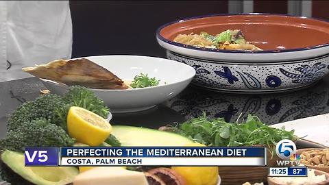 Costa restaurant chef cooks modern Mediterranean dishes