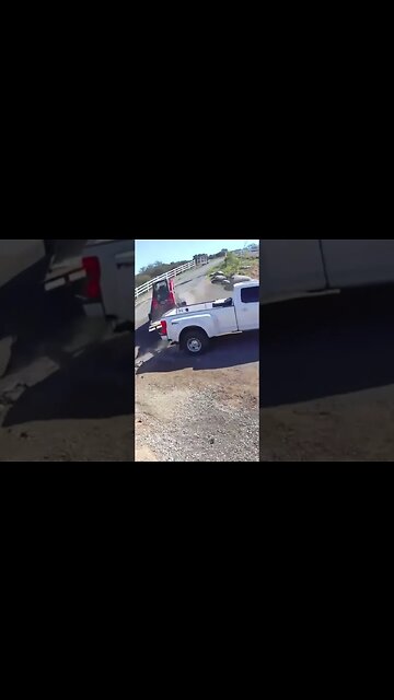 Coming in hot! Security camera footage