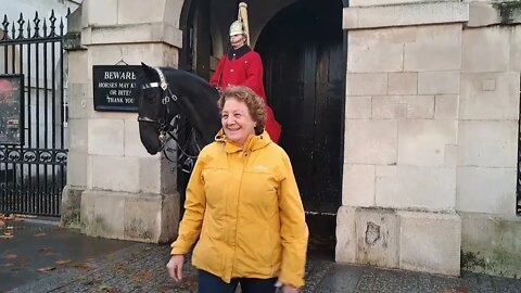Tourist with the horse #horseguardsparade