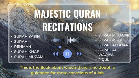 📖 Majestic Quran Recitations | Surah Al-Baqarah, Surah Yasin, Surah Ar-Rahman, and More