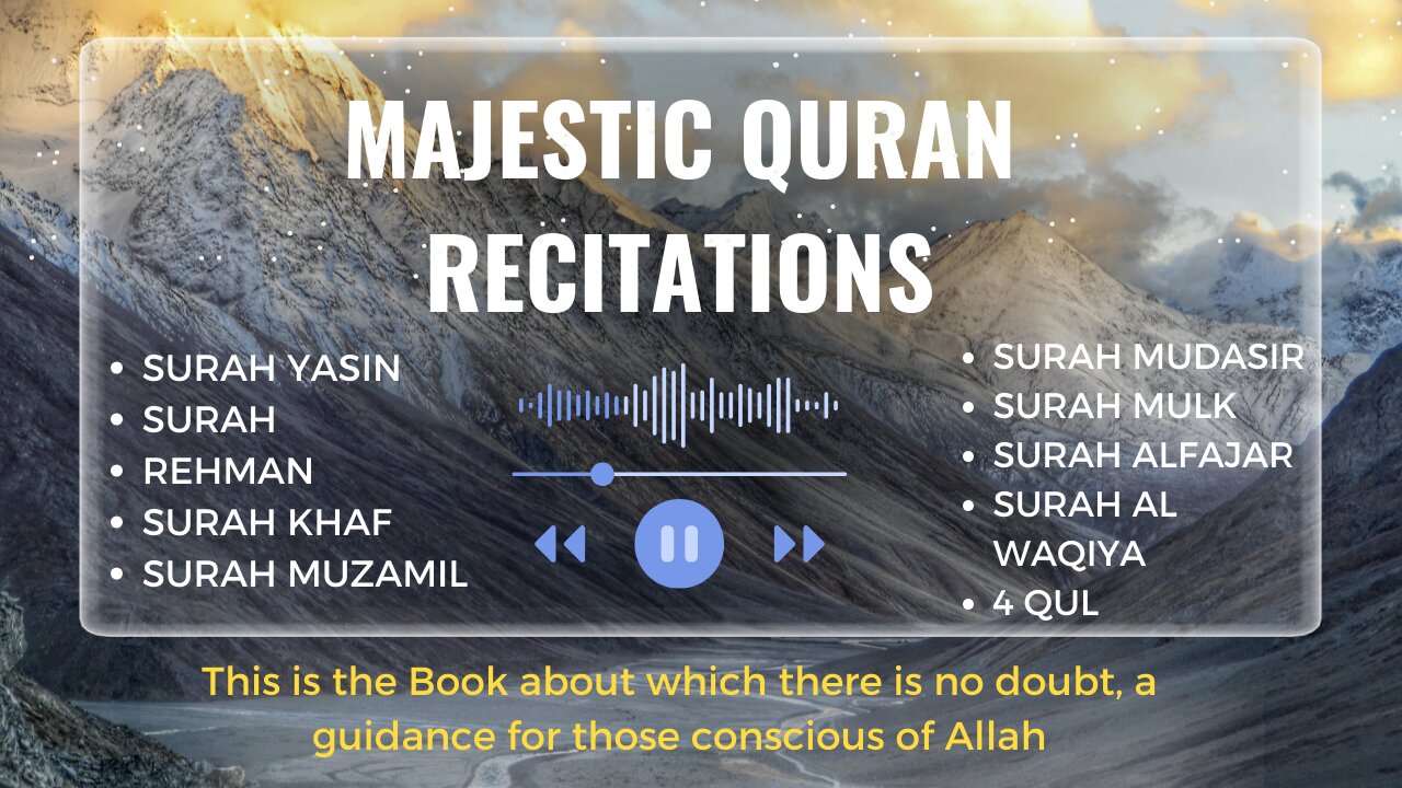 📖 Majestic Quran Recitations | Surah Al-Baqarah, Surah Yasin, Surah Ar-Rahman, and More