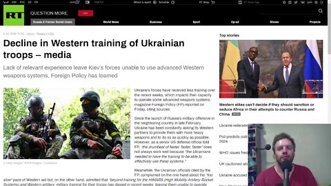 Ukrainian troops receiving less training in regards to operating more advanced Western hardware