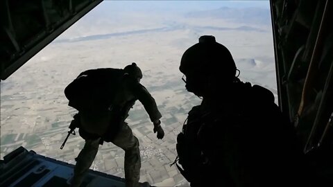 Pararescuemen Conduct HALO Jump Training