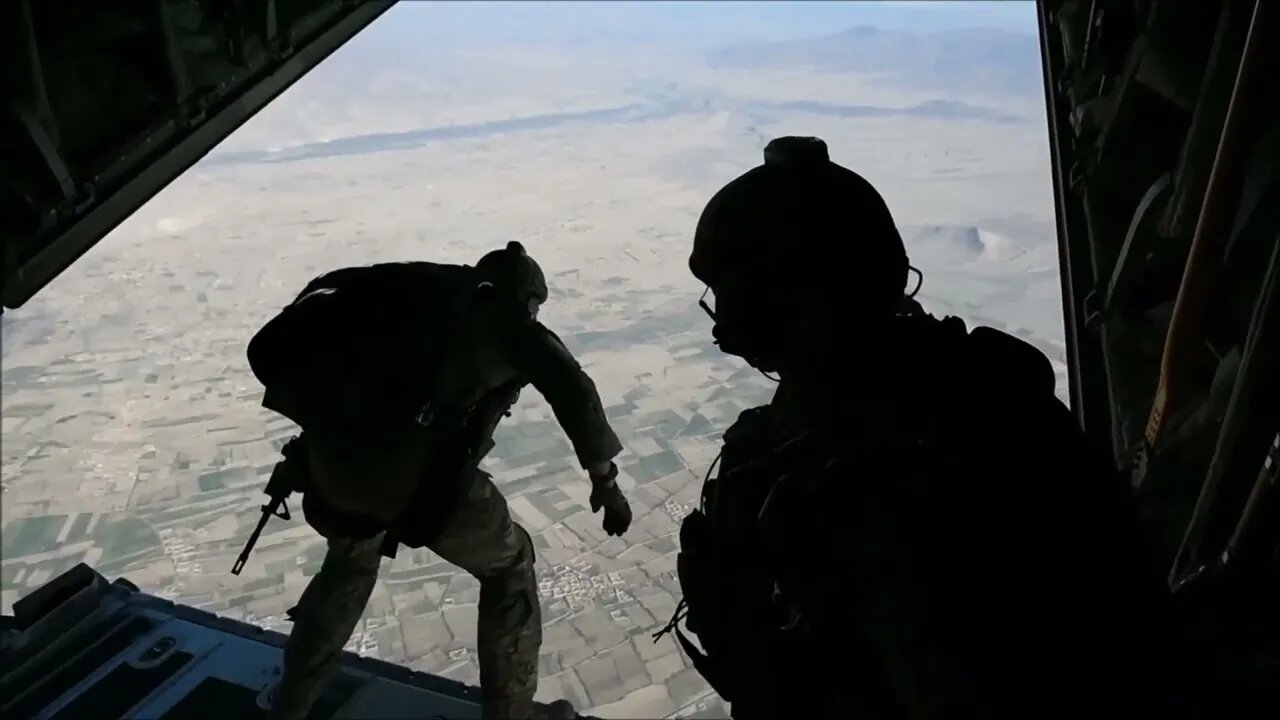 Pararescuemen Conduct HALO Jump Training