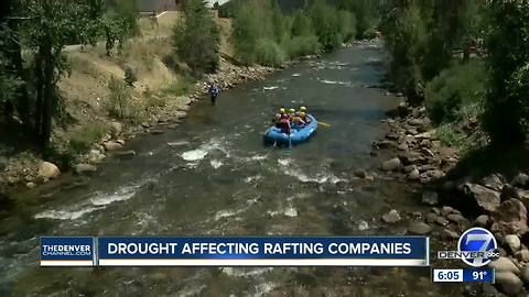 Drought affecting rafting companies