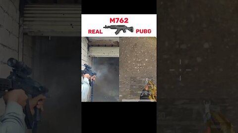 M762 REAL vs PUBG in Single Shot 😱 #pubg #pubgtipsandtricks