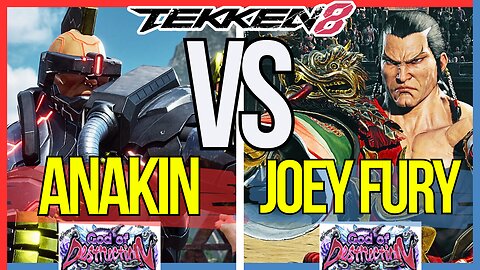 T8 Pro 🕹️ Anakin (#1 Jack 8) vs Joey Fury (Feng) 🕹️ Tekken 8 Replays