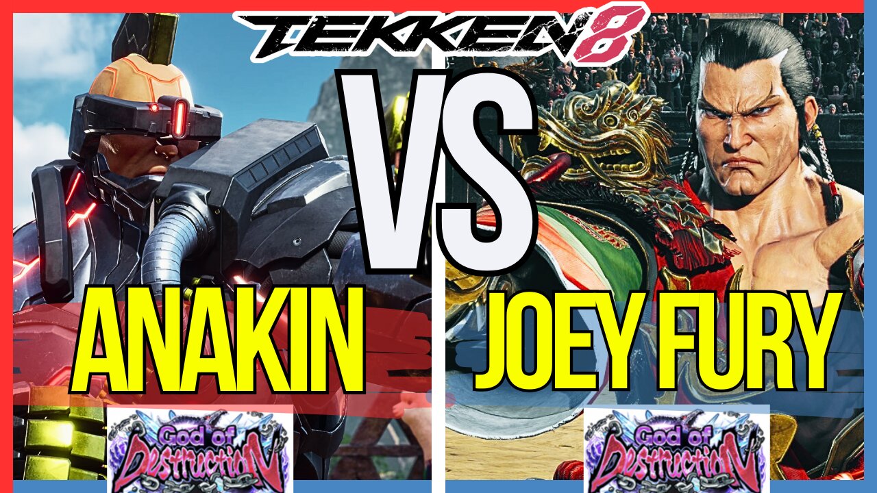 T8 Pro 🕹️ Anakin (#1 Jack 8) vs Joey Fury (Feng) 🕹️ Tekken 8 Replays