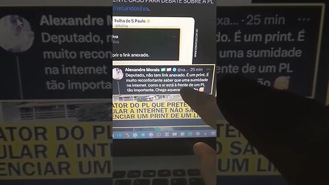relator do pl 2630 que pretende regular a internet não sabe diferenciar um print de um link 😱🤡💸🤦🏻🤮🤬
