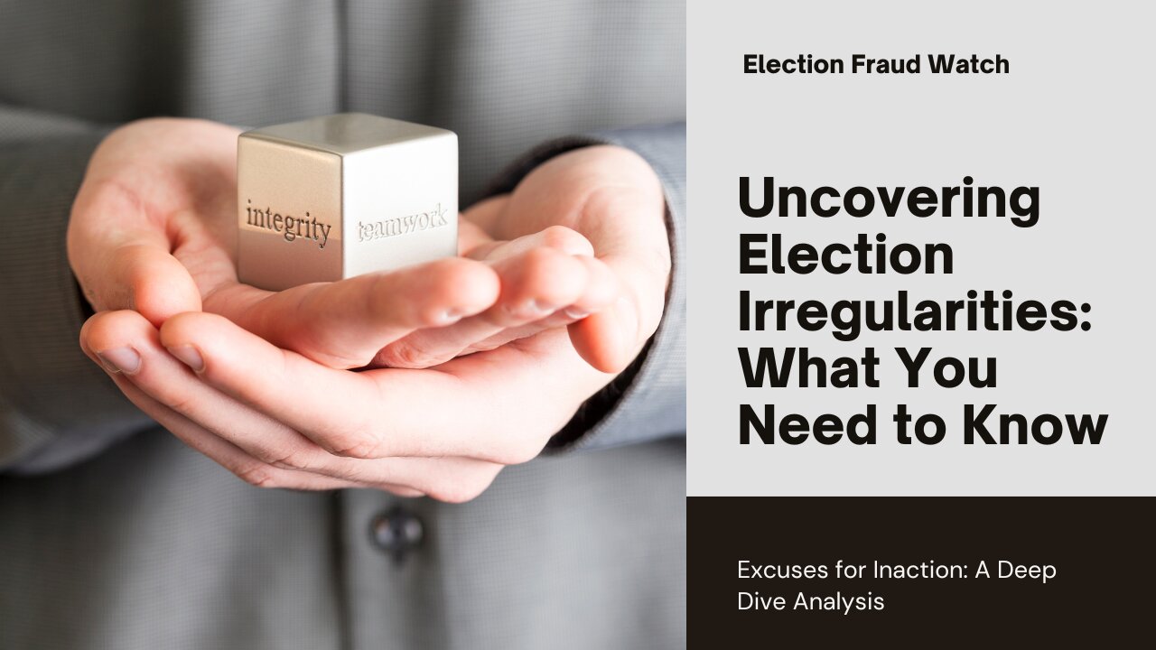 Election fraud and excuses