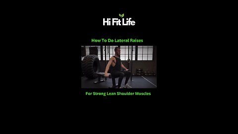 How to do lateral raises for strong lean shoulder muscles 💪.