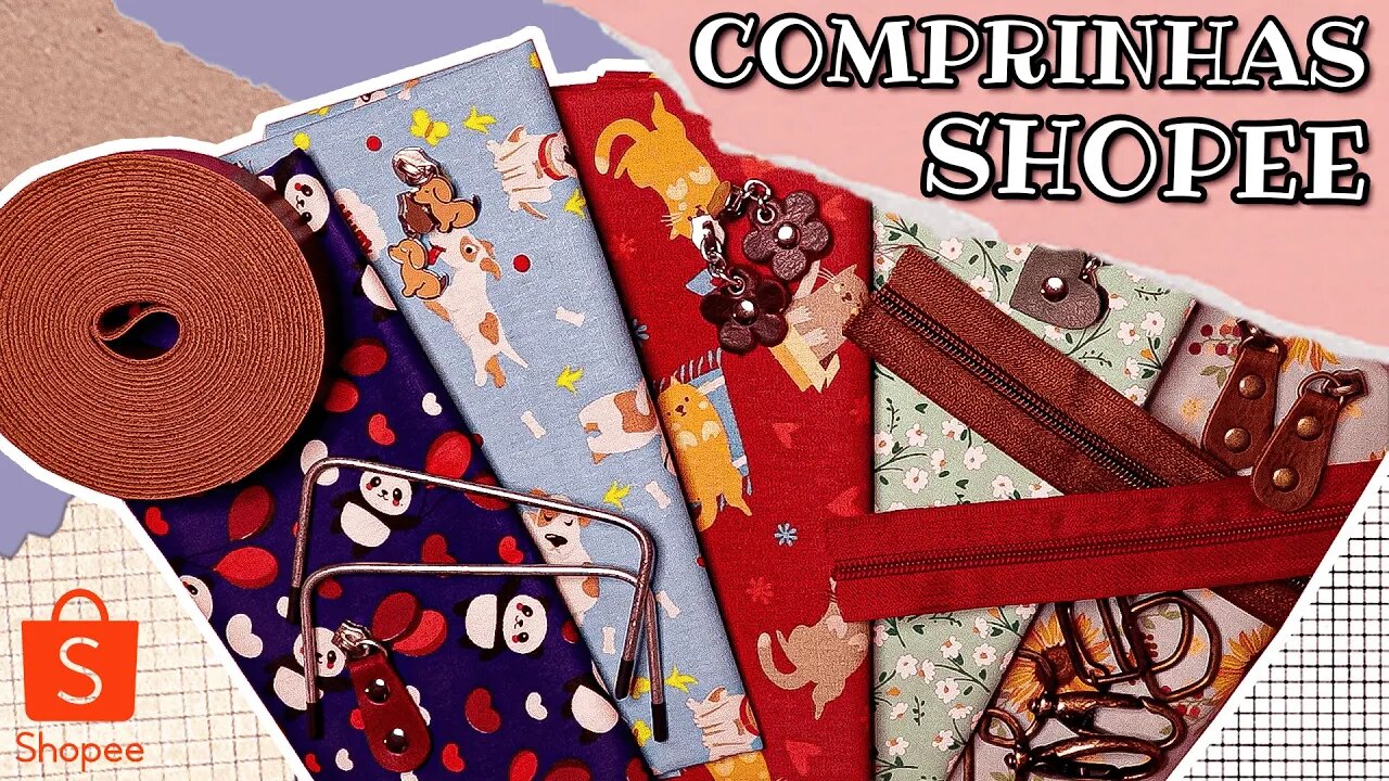 COMPREI materiais de COSTURA na SHOPEE! / #Desafiodoutubro