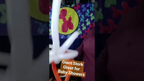 Giant stork balloon