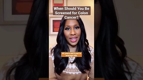 When Should You Be Screened for Colon Cancer? #shorts
