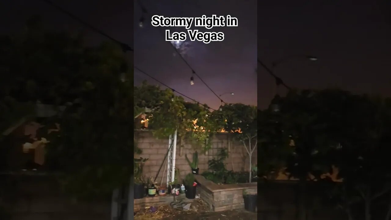 stormy night in Las Vegas #viral #gardeningvideos #gardeningchannel #garden #storm #thunder #rain