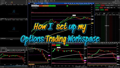 How I set up Options Trading in my workspace with ThinkOrSwim (TOS)