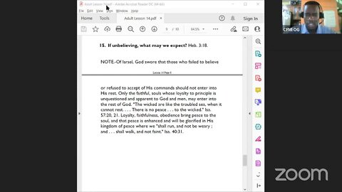 Lesson 14 [Sabbath School - God in Nature, OG] #CFMI