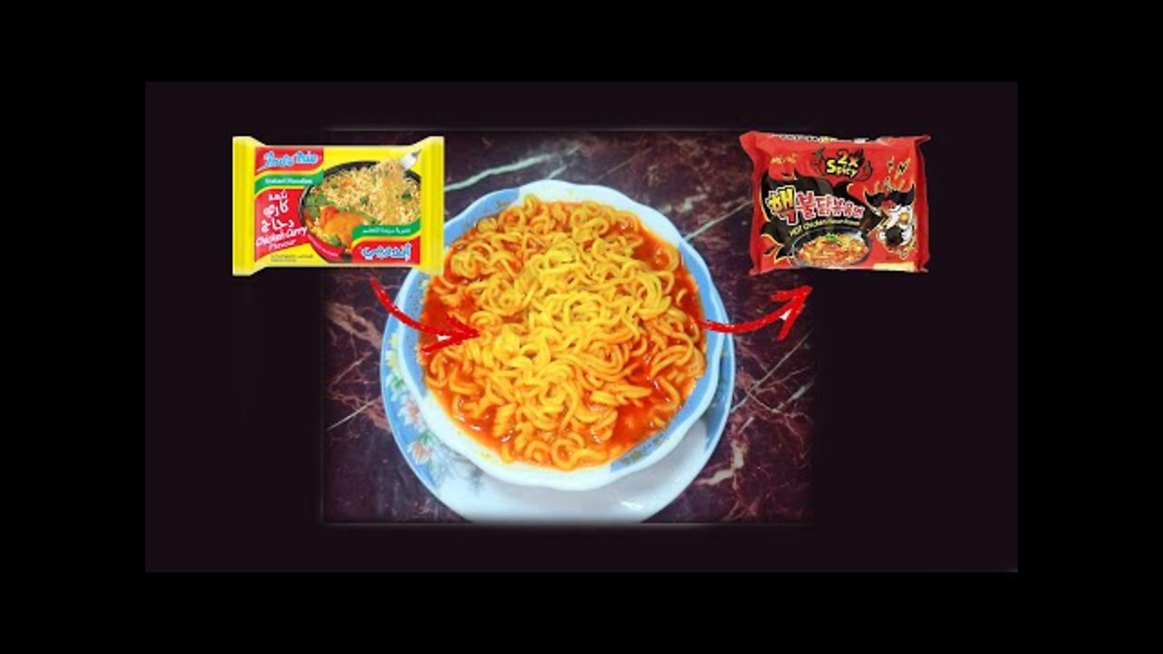 Converting regular indomie into Korean indomie with ingredients in every home