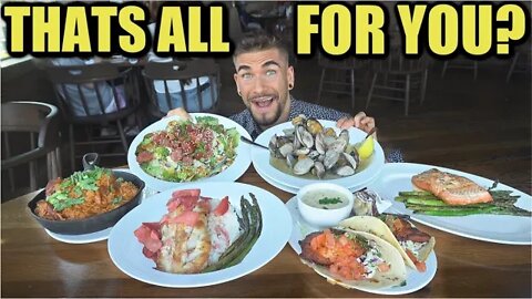 CRAZY SEAFOOD FEAST & CHEAT MEAL With TUNA POKE, SALMON, CLAMS, FISH TACOS | Tacoma Washington