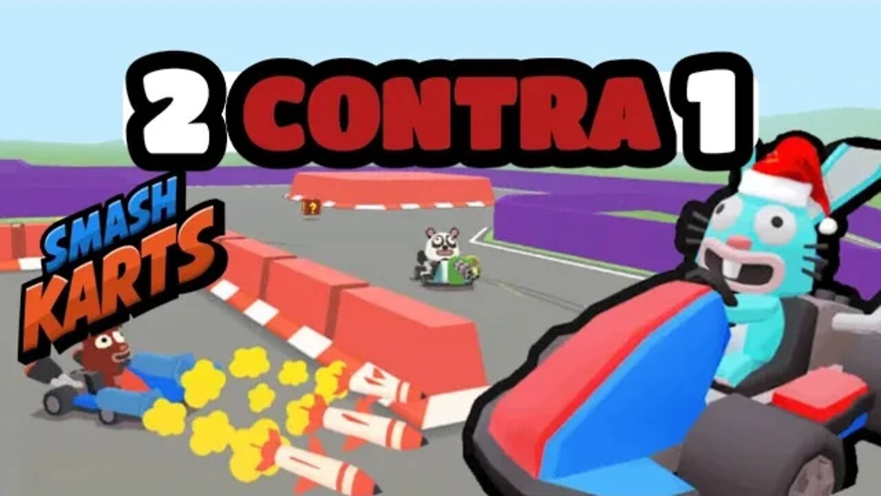 TIRANDO UM X1 COM MEUS FILHOS. #smashkarts