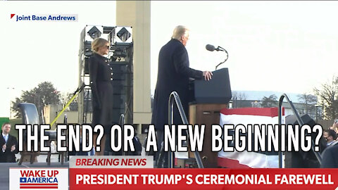 Trump's goodbye speech from Marine One, January 20, 2021