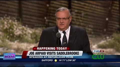 Arpaio makes campaign stop in Saddlebrooke
