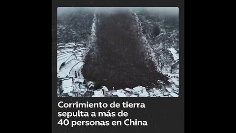 Un corrimiento de tierra deja sepultadas a decenas de personas en China