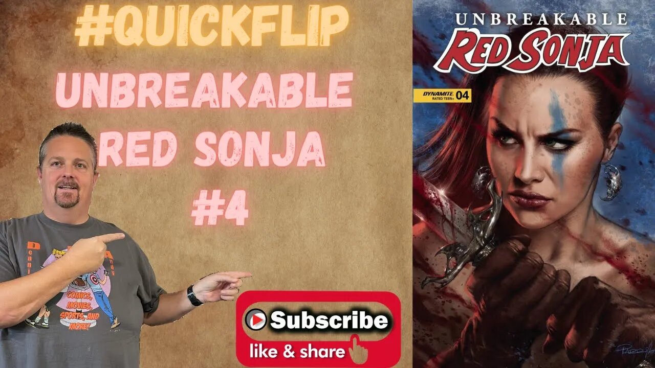 Unbreakable Red Sonja #4 Dynamite #QuickFlip Comic Book Review Jim Zub,Giovanni Valletta #shorts