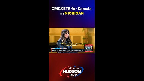 Crickets for Kamala in Michigan