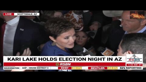 Kari Lake after speech rips into MSM at end