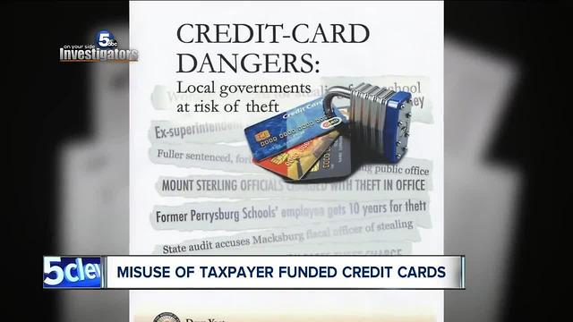 Ohio taxpayers ripped off by public officials racking up huge credit card bills
