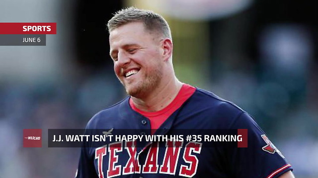 J.J. Watt Isn't Happy With His #35 Ranking In Top 100, For Good Reason