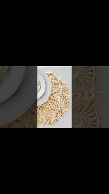 Sousplat Princessa - Jogo americano em crochê | 👇🏼Vídeo completo no link abaixo